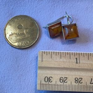 Sterling Silver Amber earrings